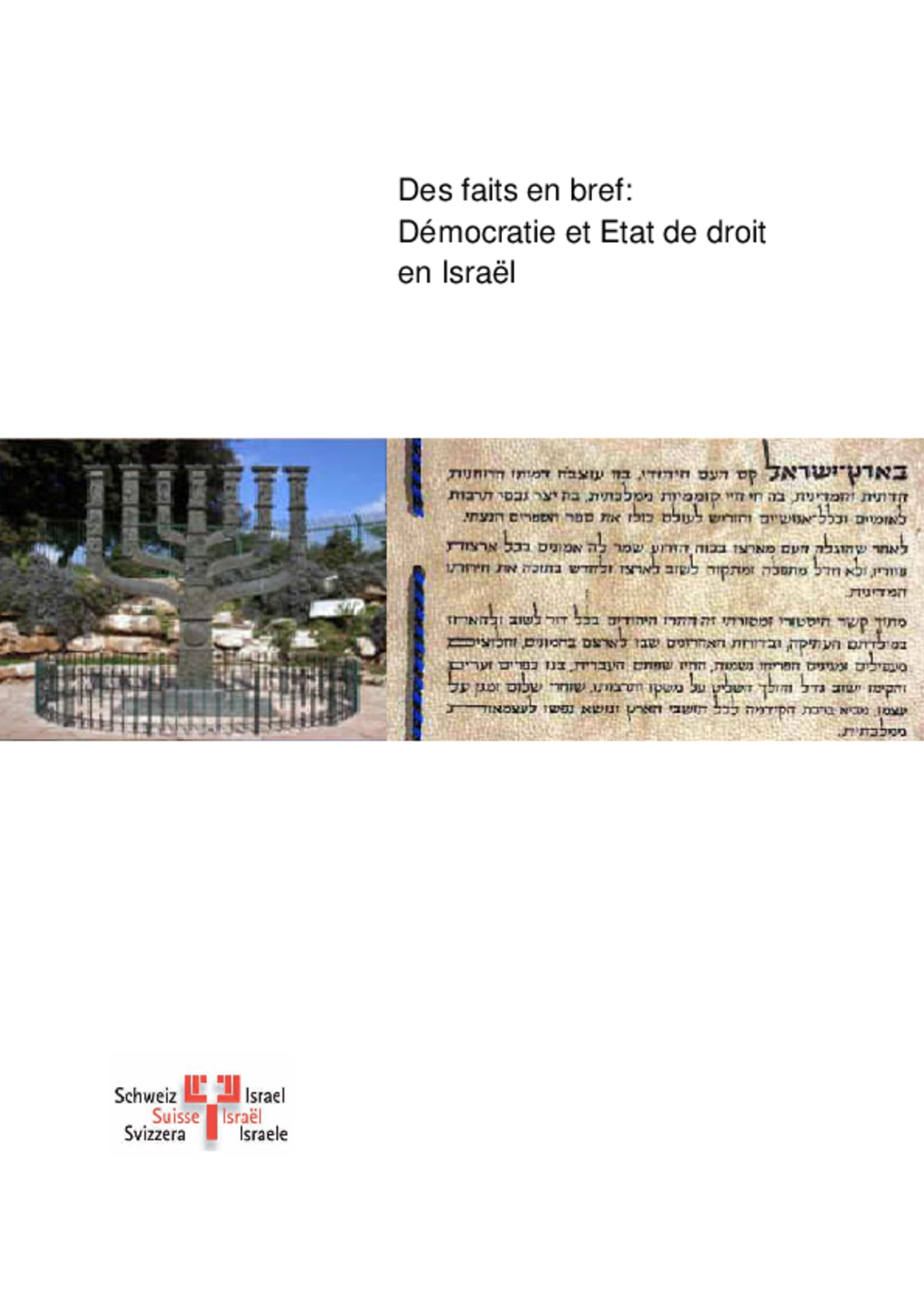 Les faits en bref: Démocratie et Etat de droit en Israël (2011)